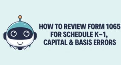 How to Review Form 1065 for Schedule K-1, Capital & Basis Errors