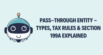Pass-Through Entity – Types, Tax Rules & Section 199A Explained