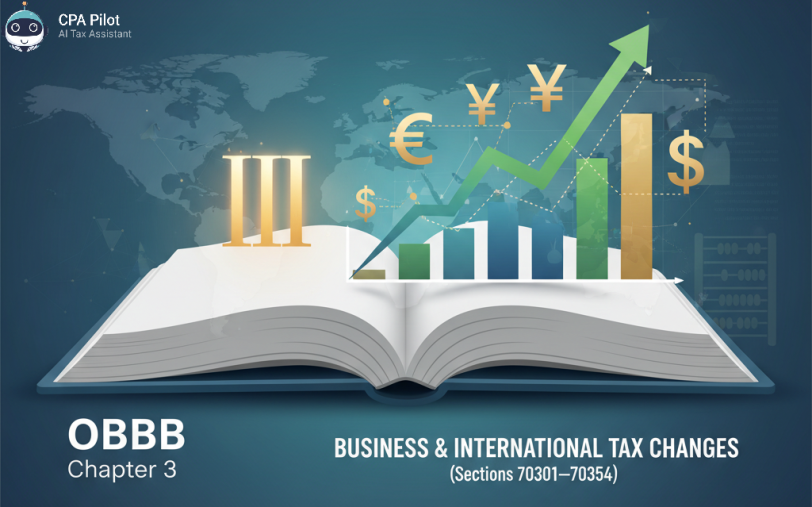 OBBBA Chapter 3 — Business & International Tax Changes (Sections 70301–70354)