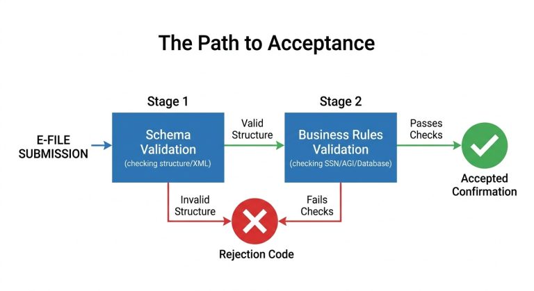 Fix IRS Rejection Codes - Causes, Examples & Step-by-Step Solutions